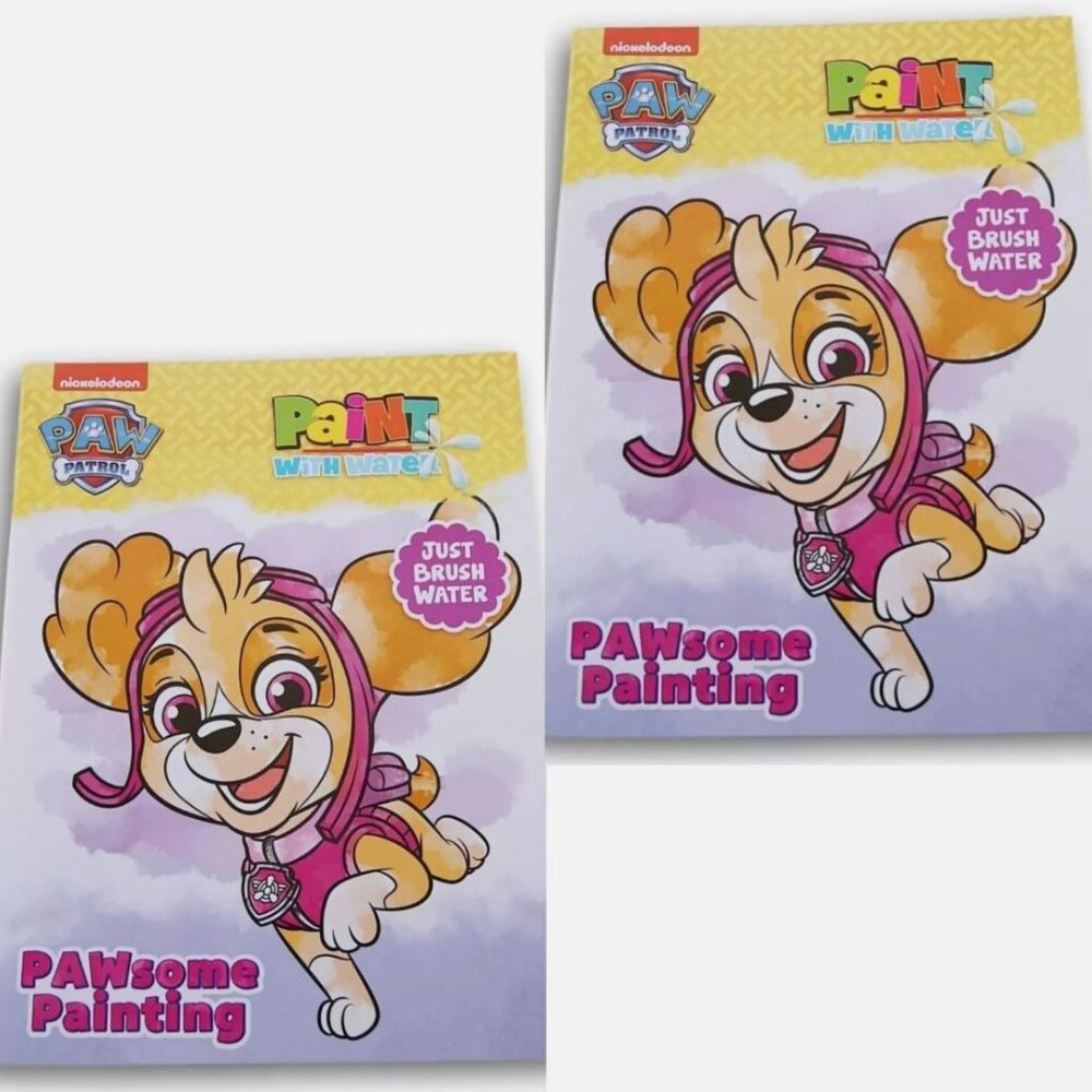 Nickelodeon Paw Patrol Coloring Book Paint with Water Books PAWSOME Painting